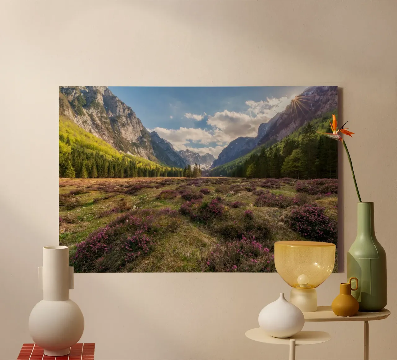Paesaggio onirico tela con Cornice a cassetta da PhotoVibe Decor