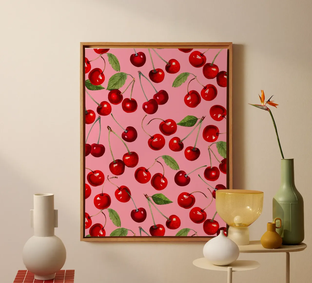 SWEET CHERRY II canvas by burcukorkmazyurek