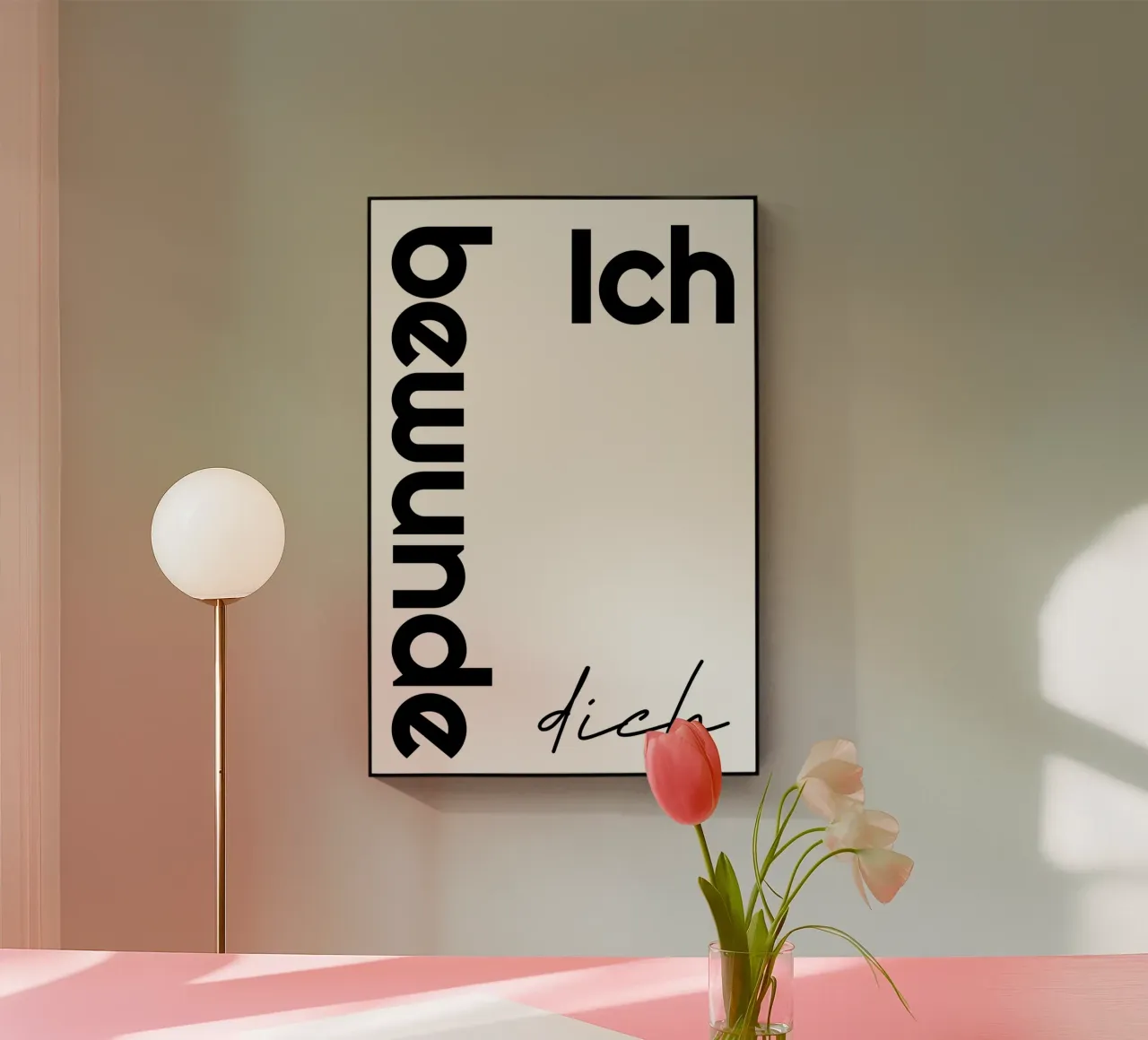 Vi ammiro. plexiglass da YV TYPOGRAPHY