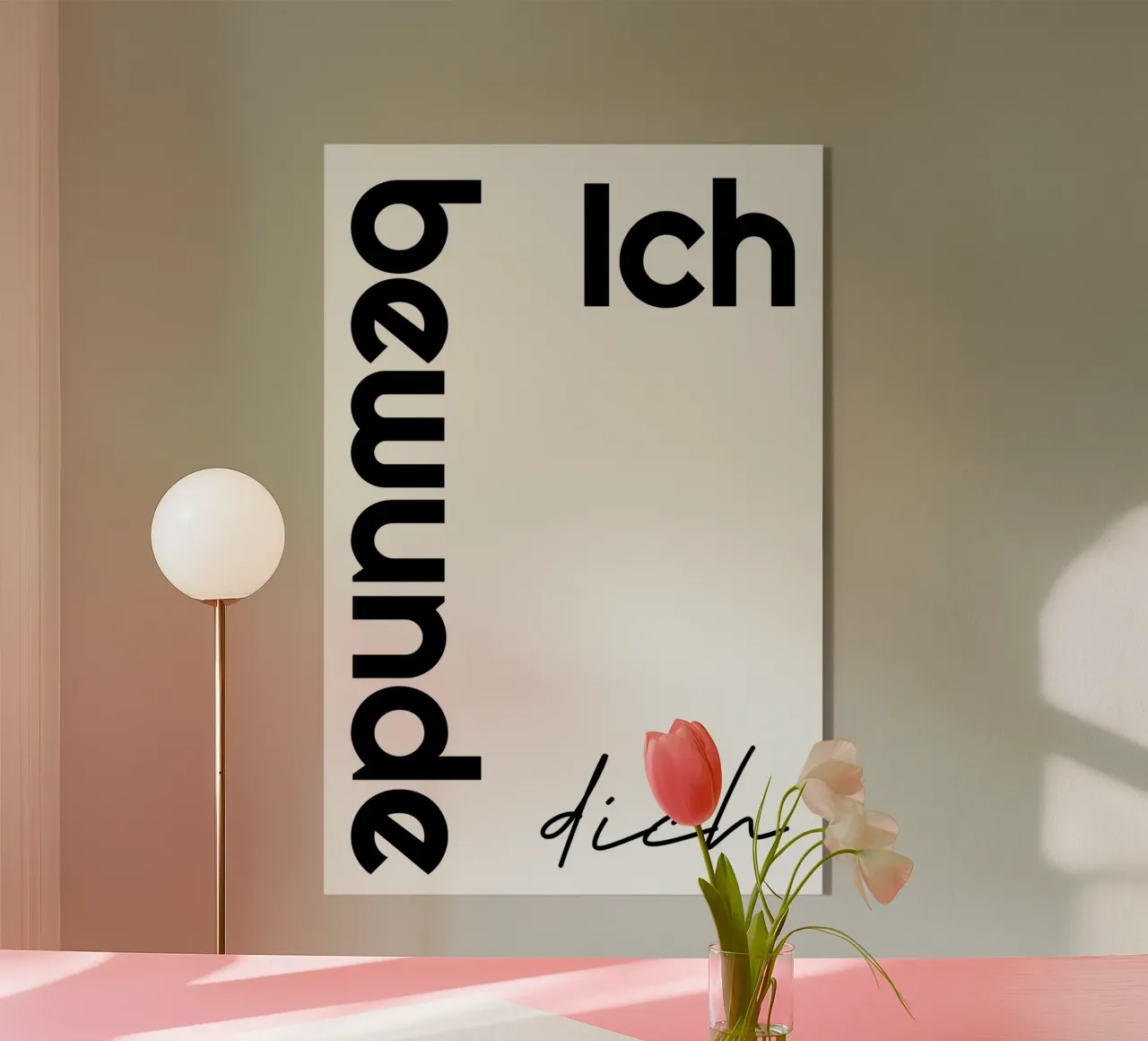 Vi ammiro. plexiglass da YV TYPOGRAPHY