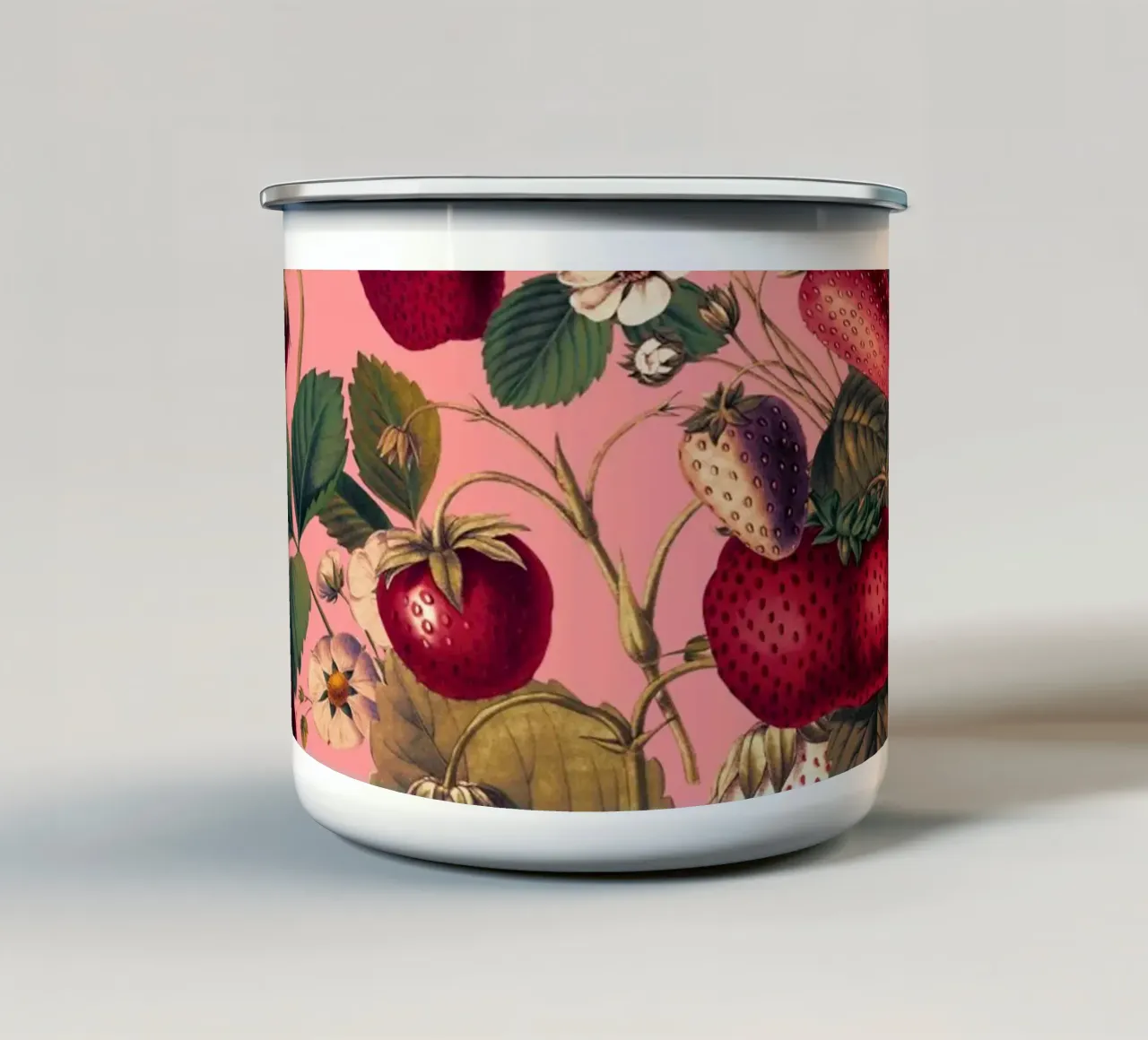 Strawberry Fields Forever VIII tazza in smalto da burcukorkmazyurek