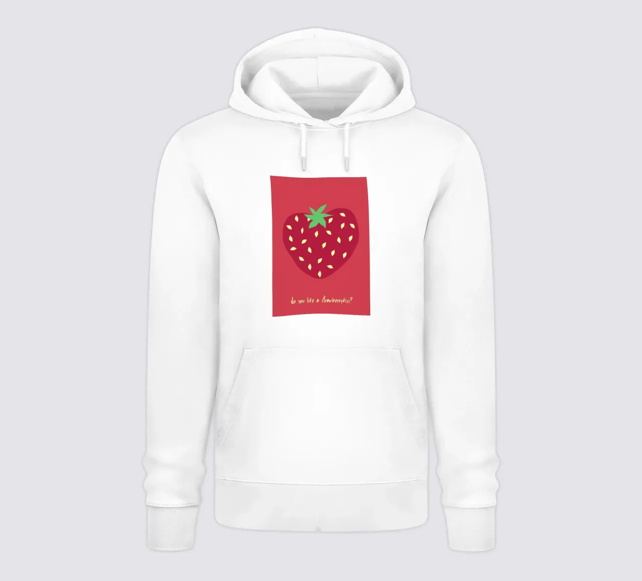 do you like a strawberrykiss? felpa con cappuccio da FRICKE DESIGN