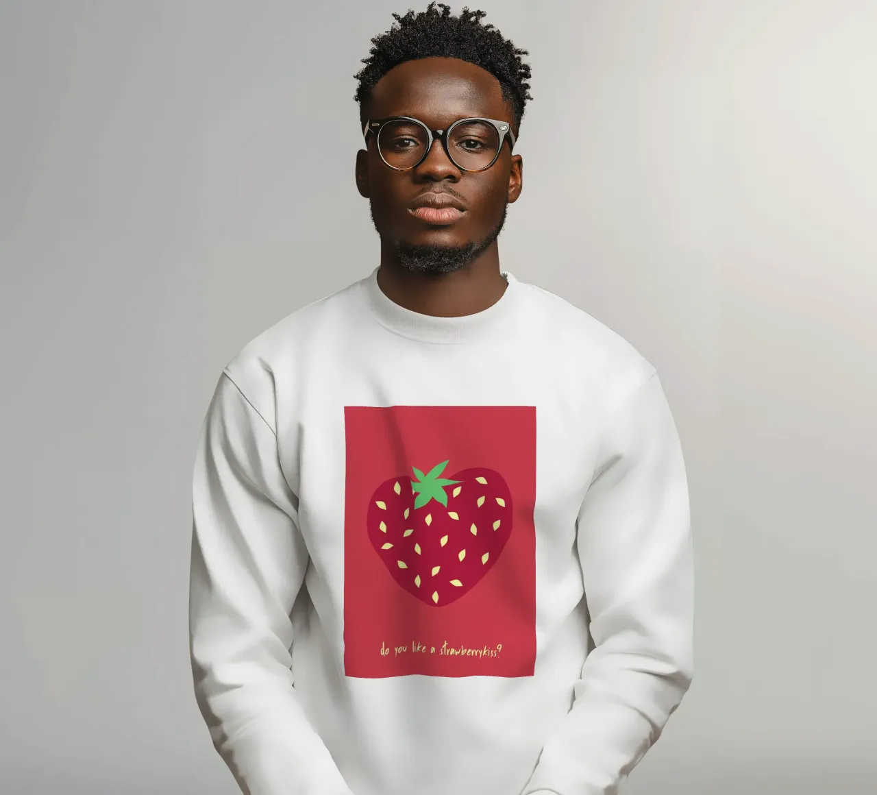do you like a strawberrykiss? felpa da FRICKE DESIGN