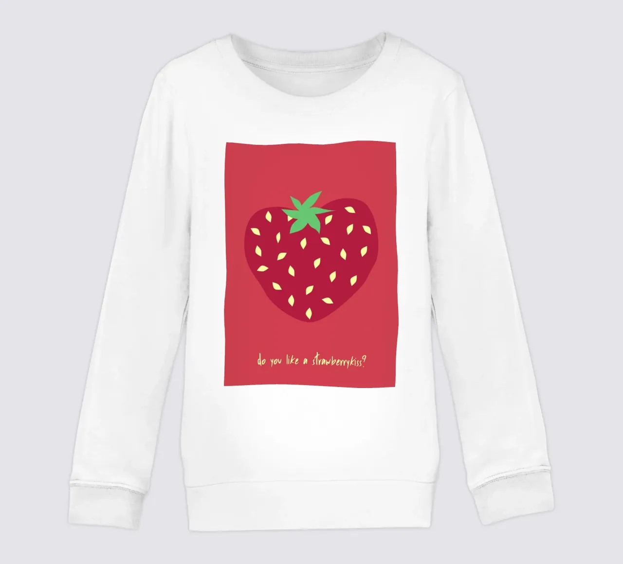 do you like a strawberrykiss? felpa bambino da FRICKE DESIGN