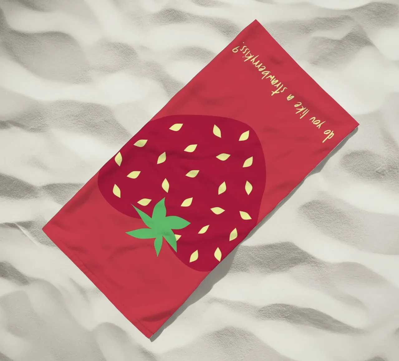 do you like a strawberrykiss? telo mare da FRICKE DESIGN