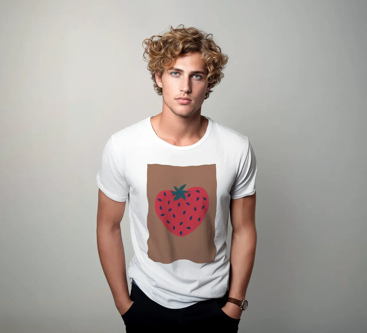 strawberryheart. t-shirt da FRICKE DESIGN