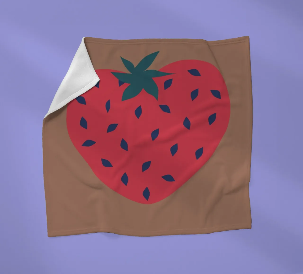 strawberryheart. coperta in pile da FRICKE DESIGN