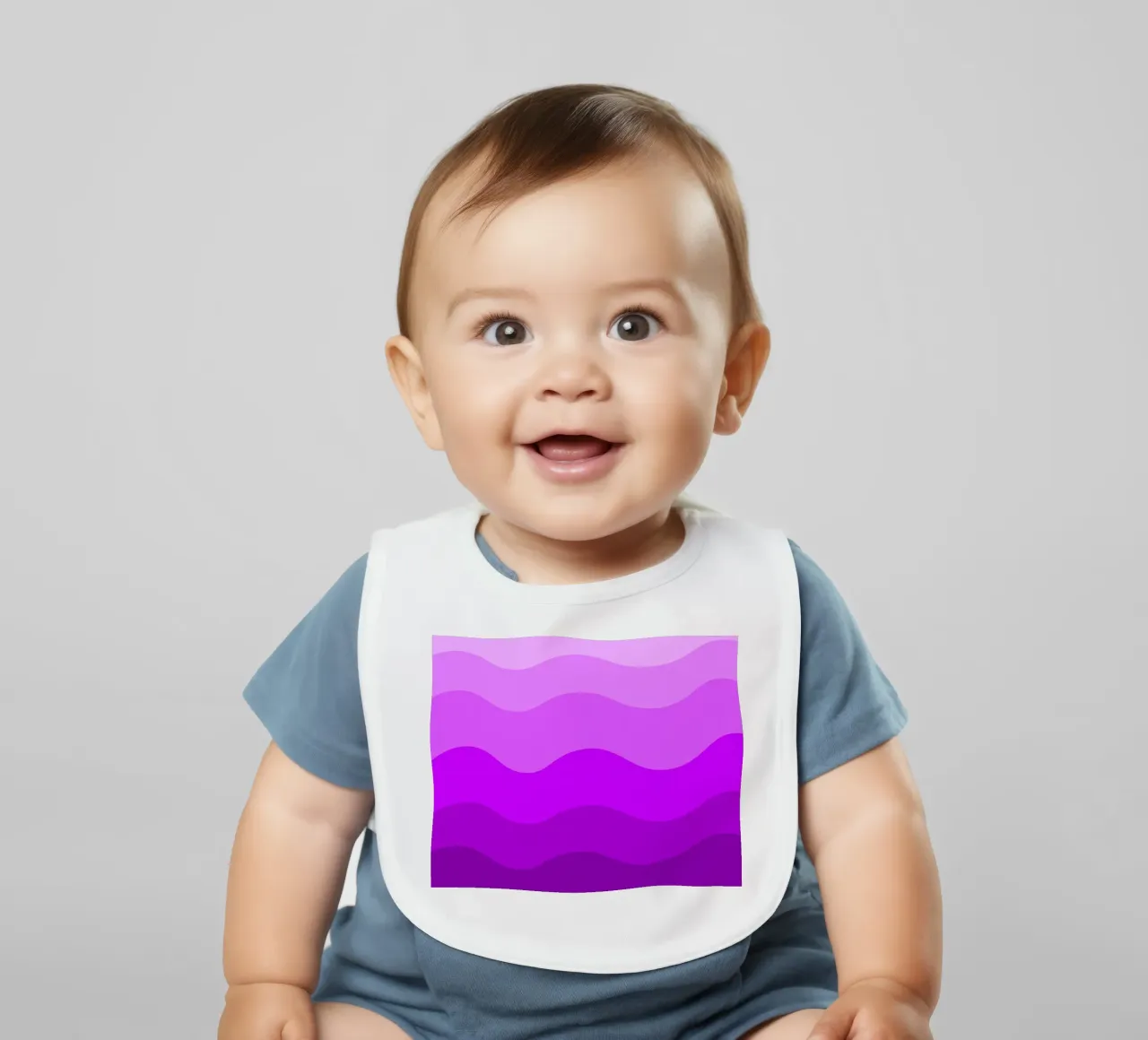 Purple gradient design bavaglino da baobabprintstore