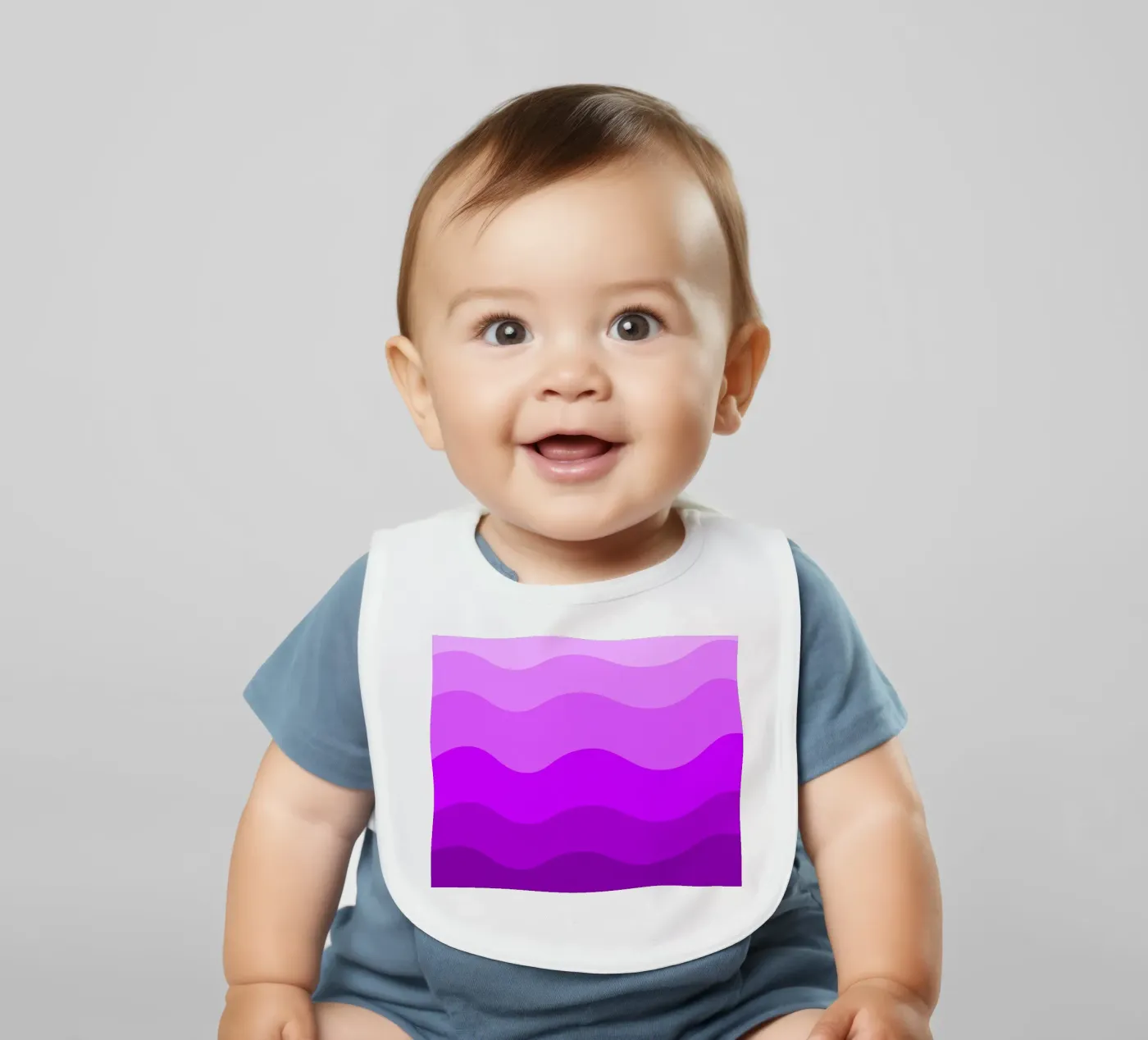 Purple gradient design bavaglino da baobabprintstore