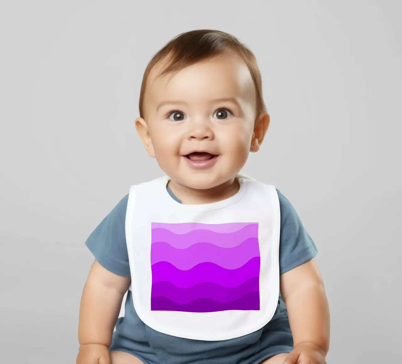 Purple gradient design bavaglino da baobabprintstore