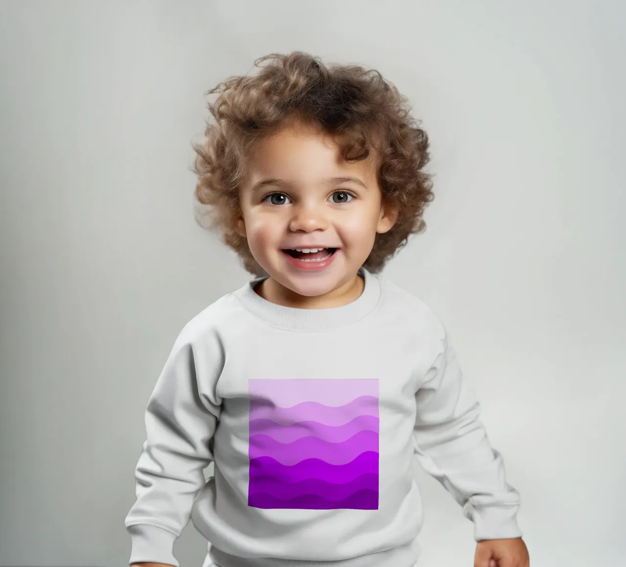Purple gradient design baby sweatshirt by baobabprintstore