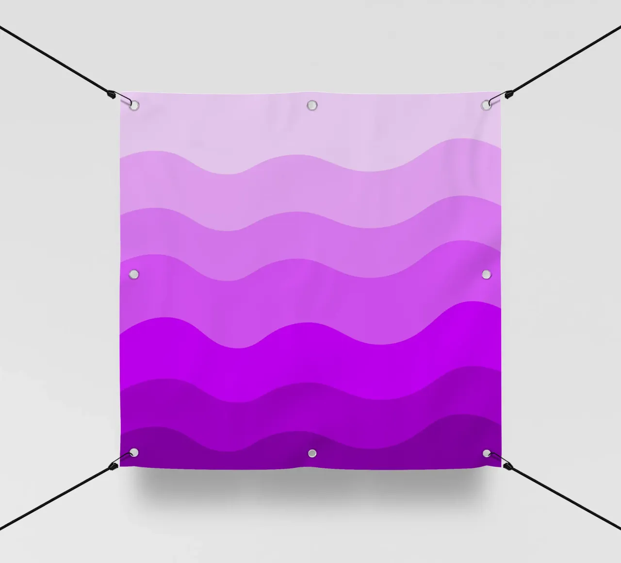 Purple gradient design telo in pvc da baobabprintstore