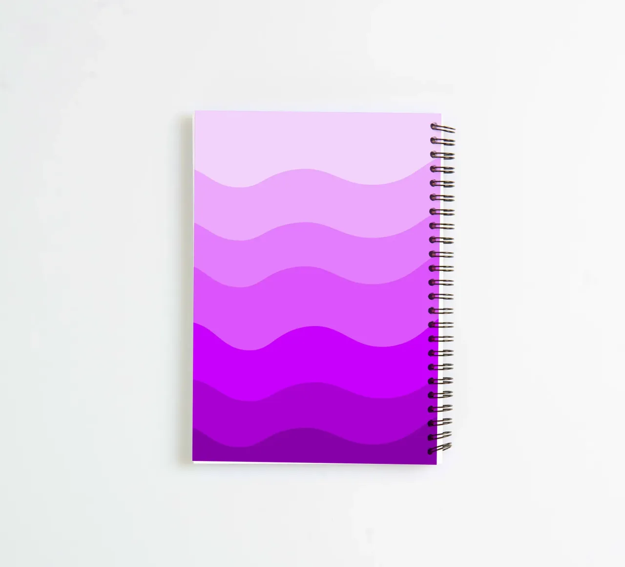 Purple gradient design spiral notebook by baobabprintstore