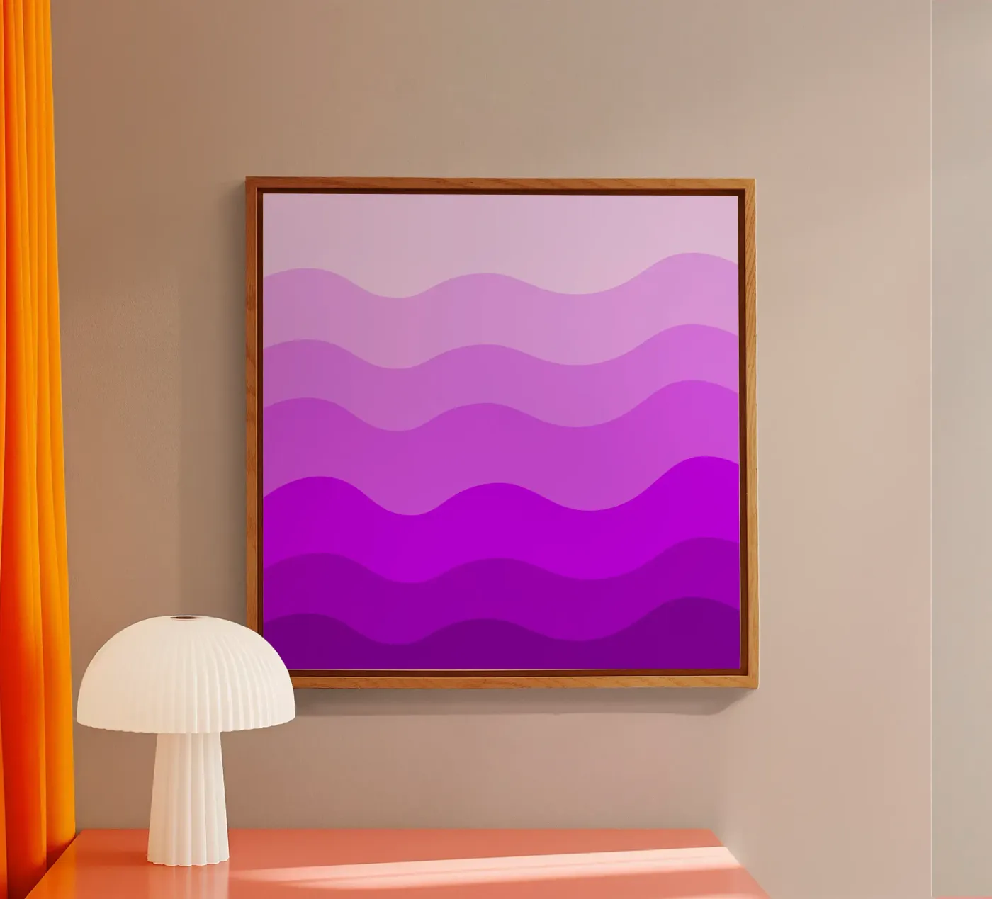 Purple gradient design plexiglas de baobabprintstore