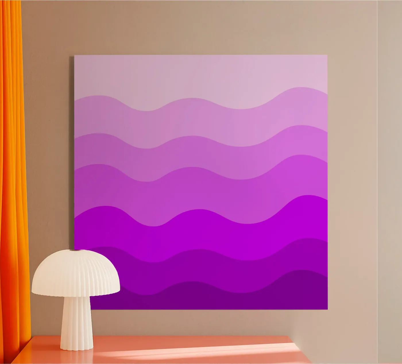 Purple gradient design acrylic glass by baobabprintstore