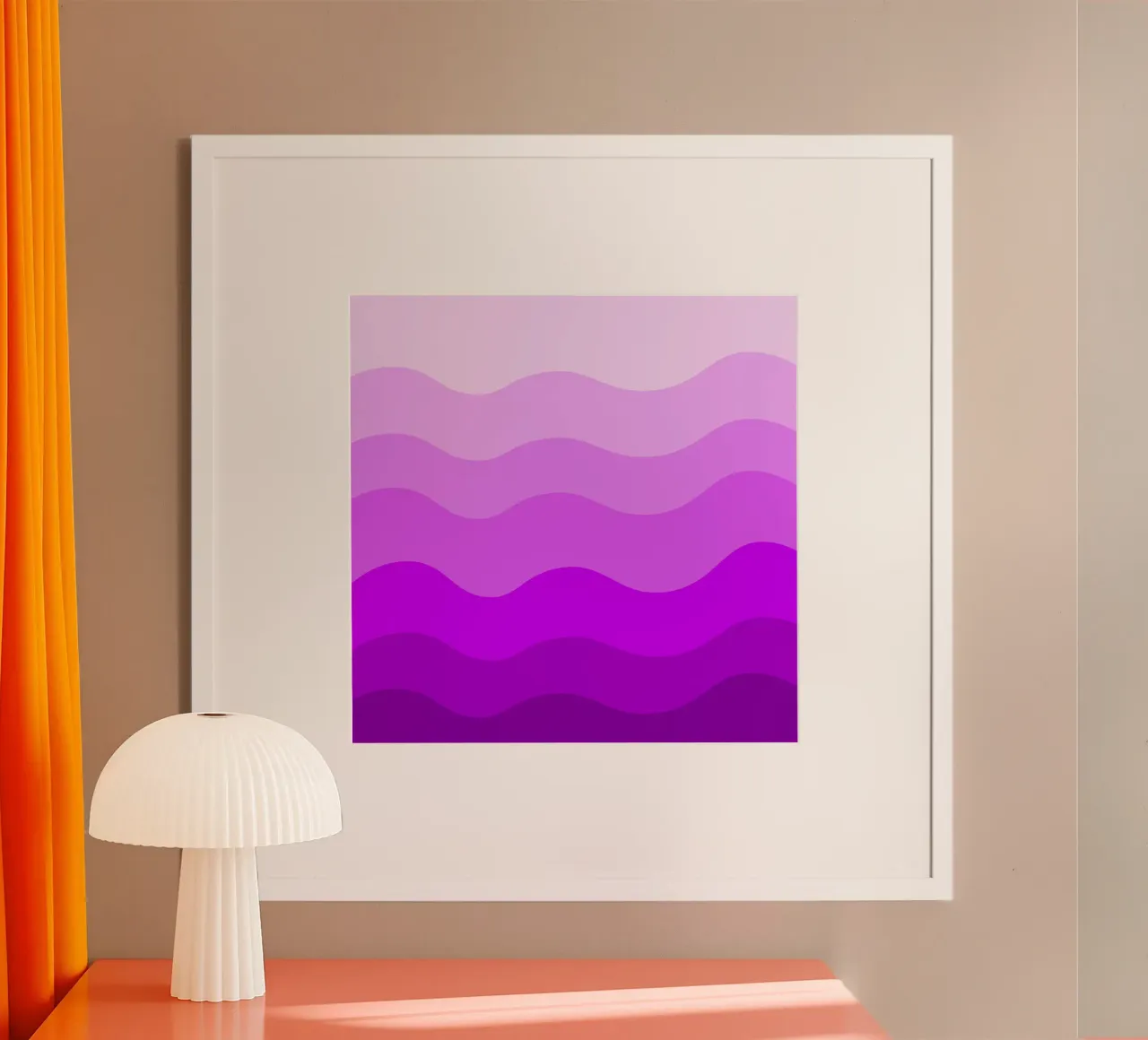 Purple gradient design poster da baobabprintstore