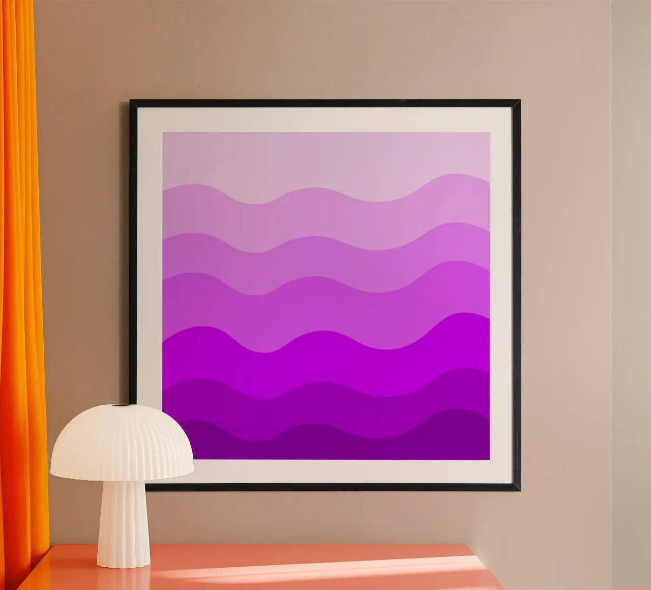 Purple gradient design poster da baobabprintstore