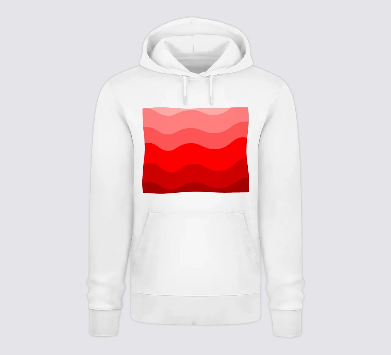 Red gradient design felpa con cappuccio da baobabprintstore
