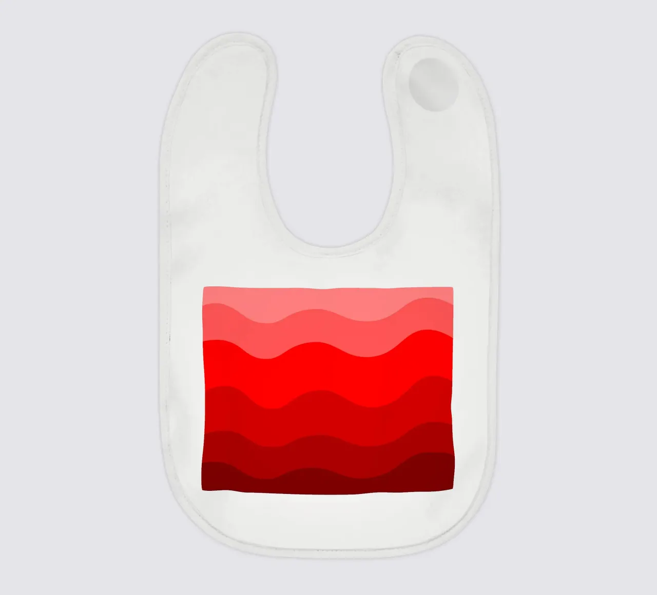 Red gradient design bavaglino da baobabprintstore