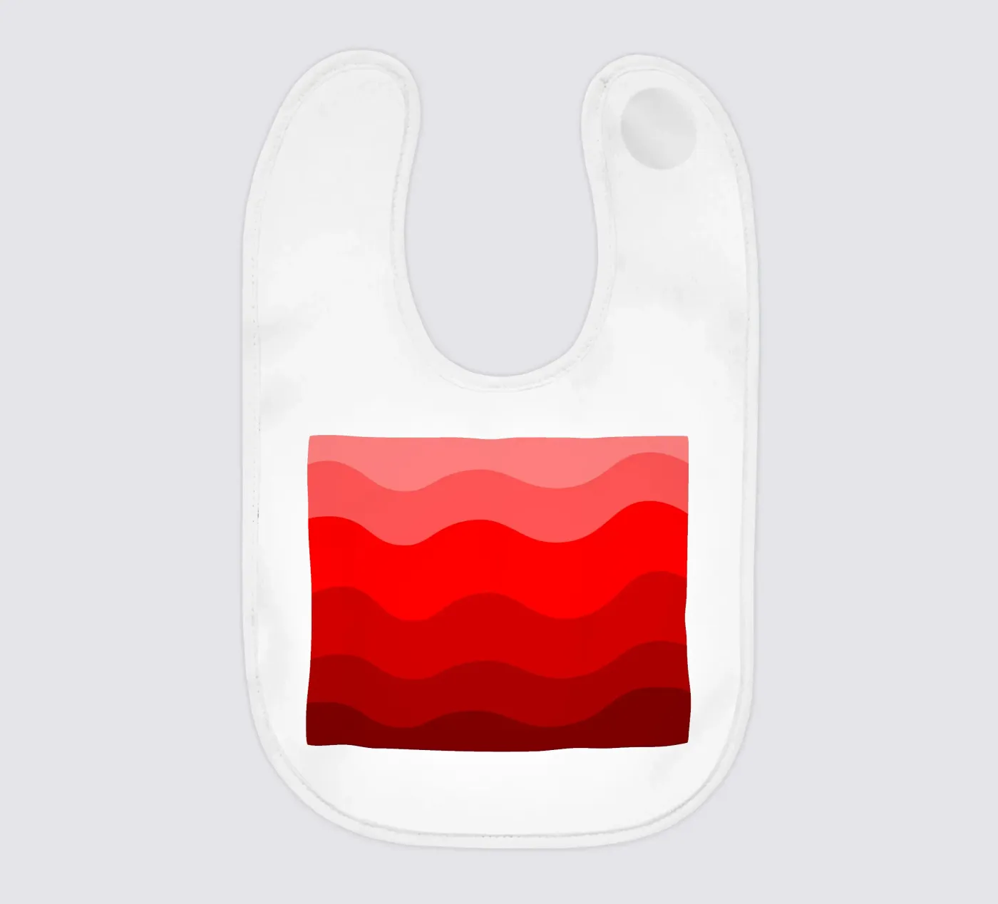 Red gradient design bavaglino da baobabprintstore