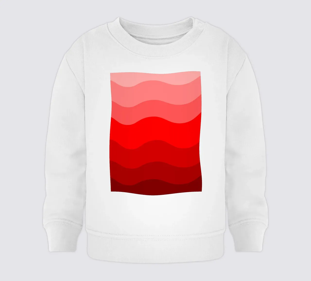 Red gradient design felpa neonato da baobabprintstore