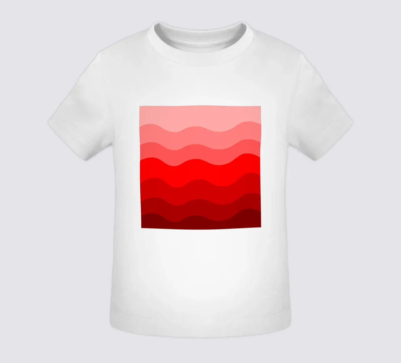 Red gradient design maglietta neonato da baobabprintstore