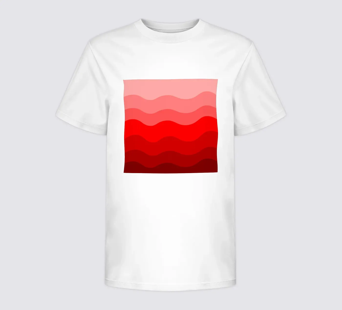 Red gradient design t-shirt bambini da baobabprintstore