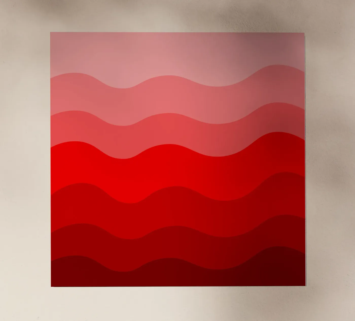 Red gradient design backlit folie van baobabprintstore