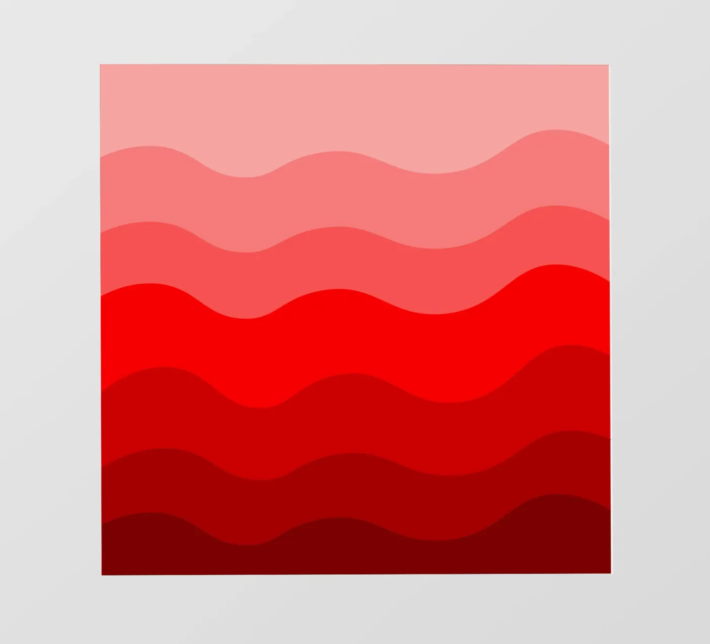 Red gradient design backlit folie van baobabprintstore