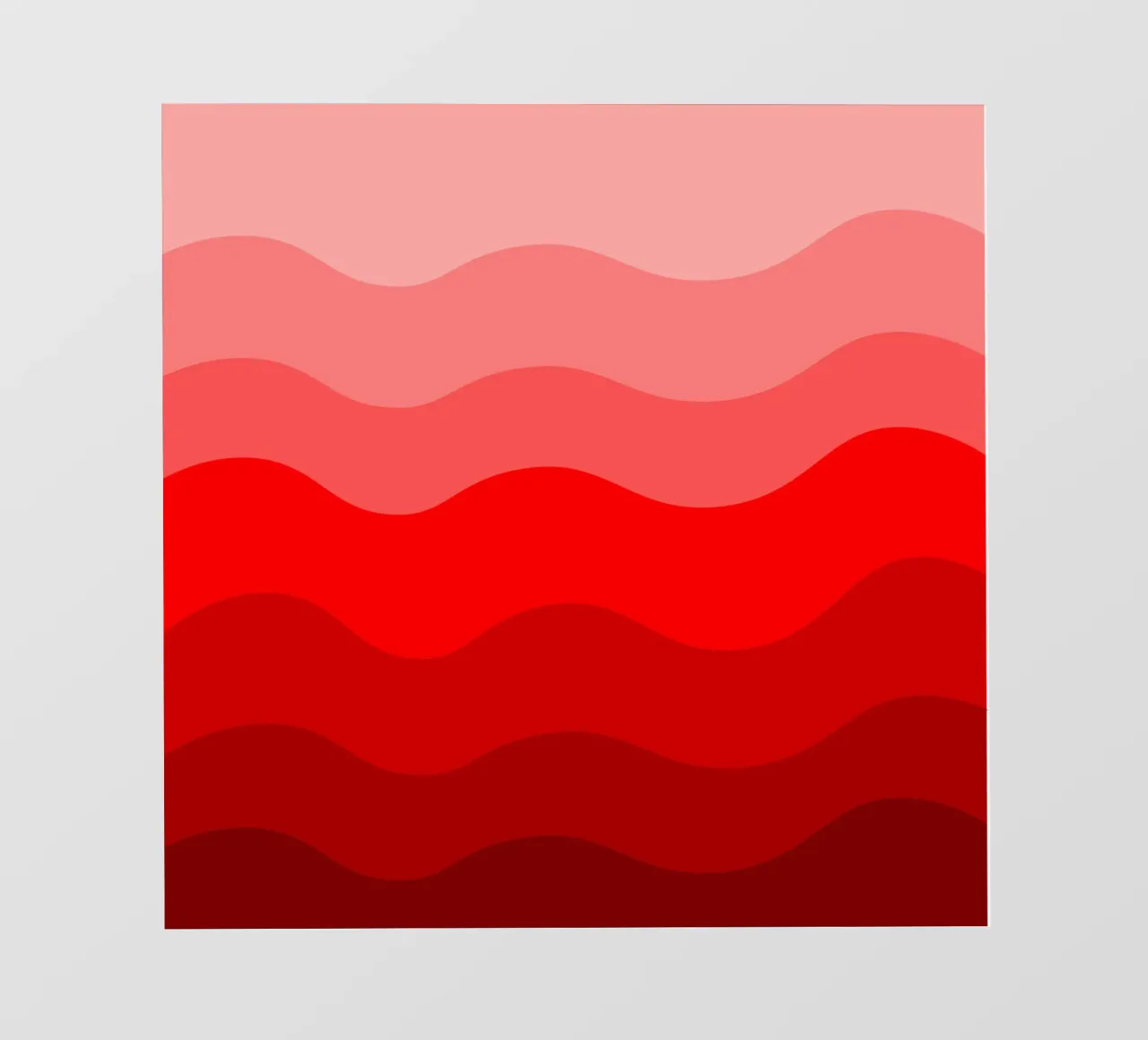 Red gradient design telo in pvc da baobabprintstore