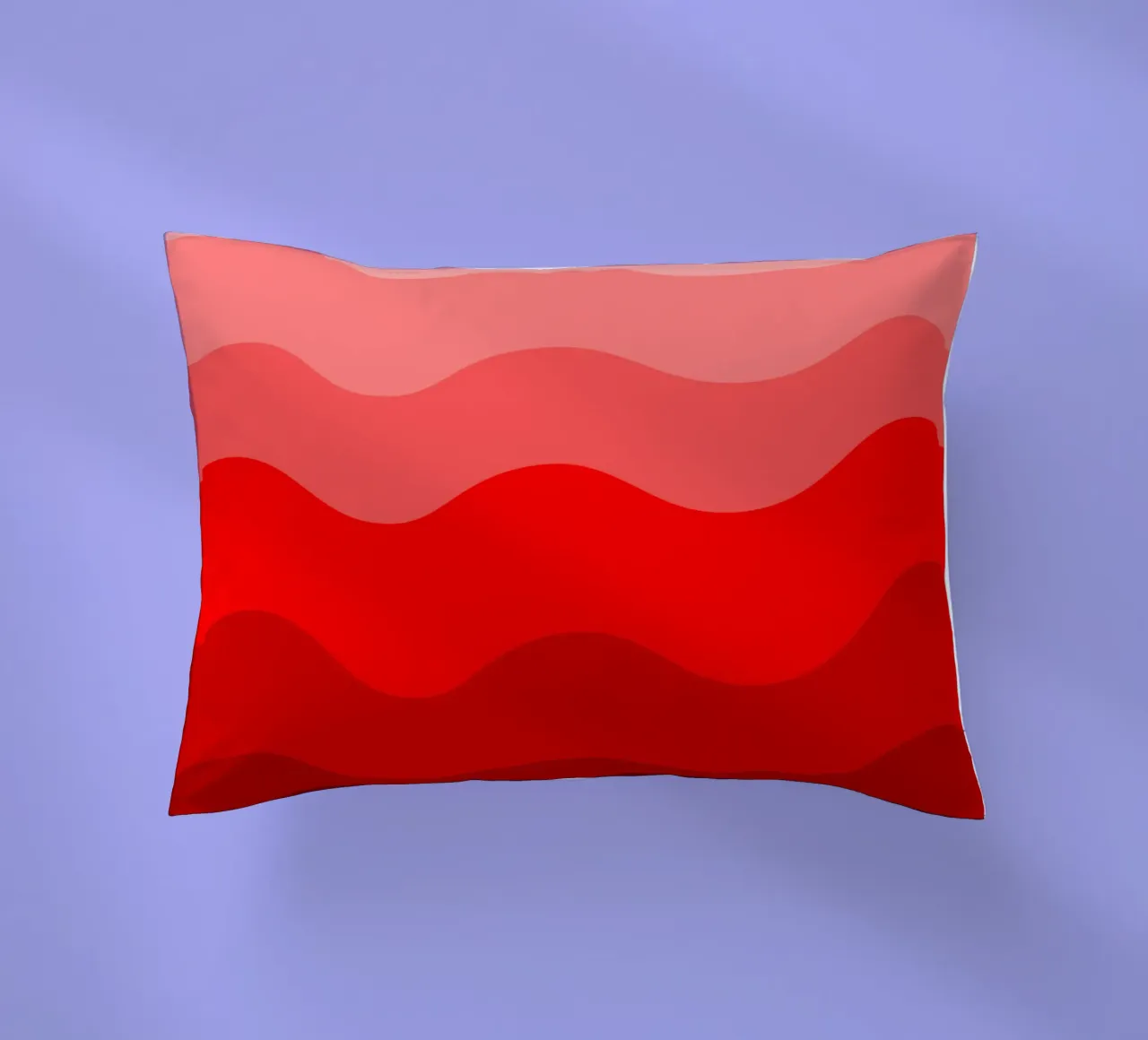 Red gradient design cuscino da baobabprintstore