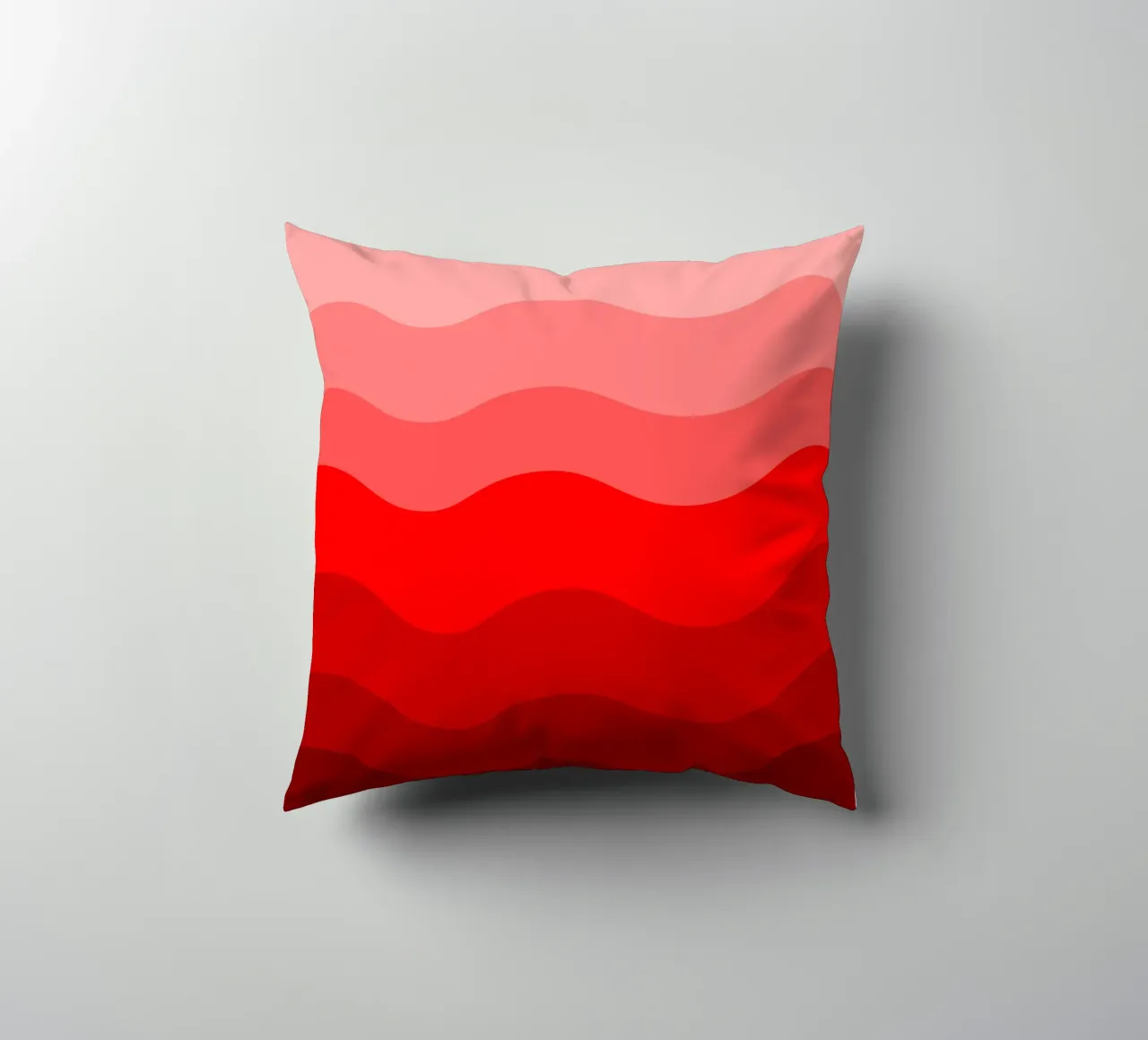 Red gradient design cuscino da baobabprintstore