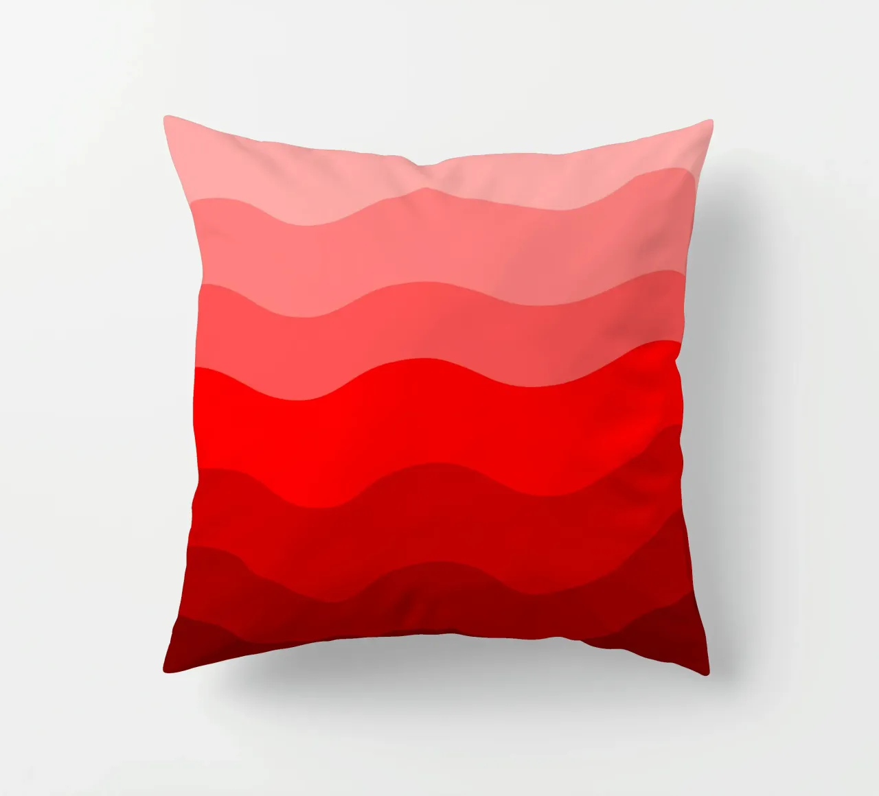 Red gradient design cuscino da baobabprintstore