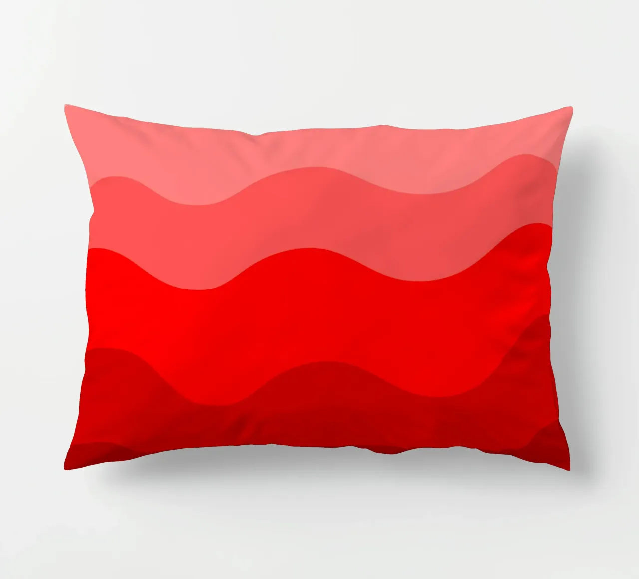 Red gradient design cuscino da baobabprintstore