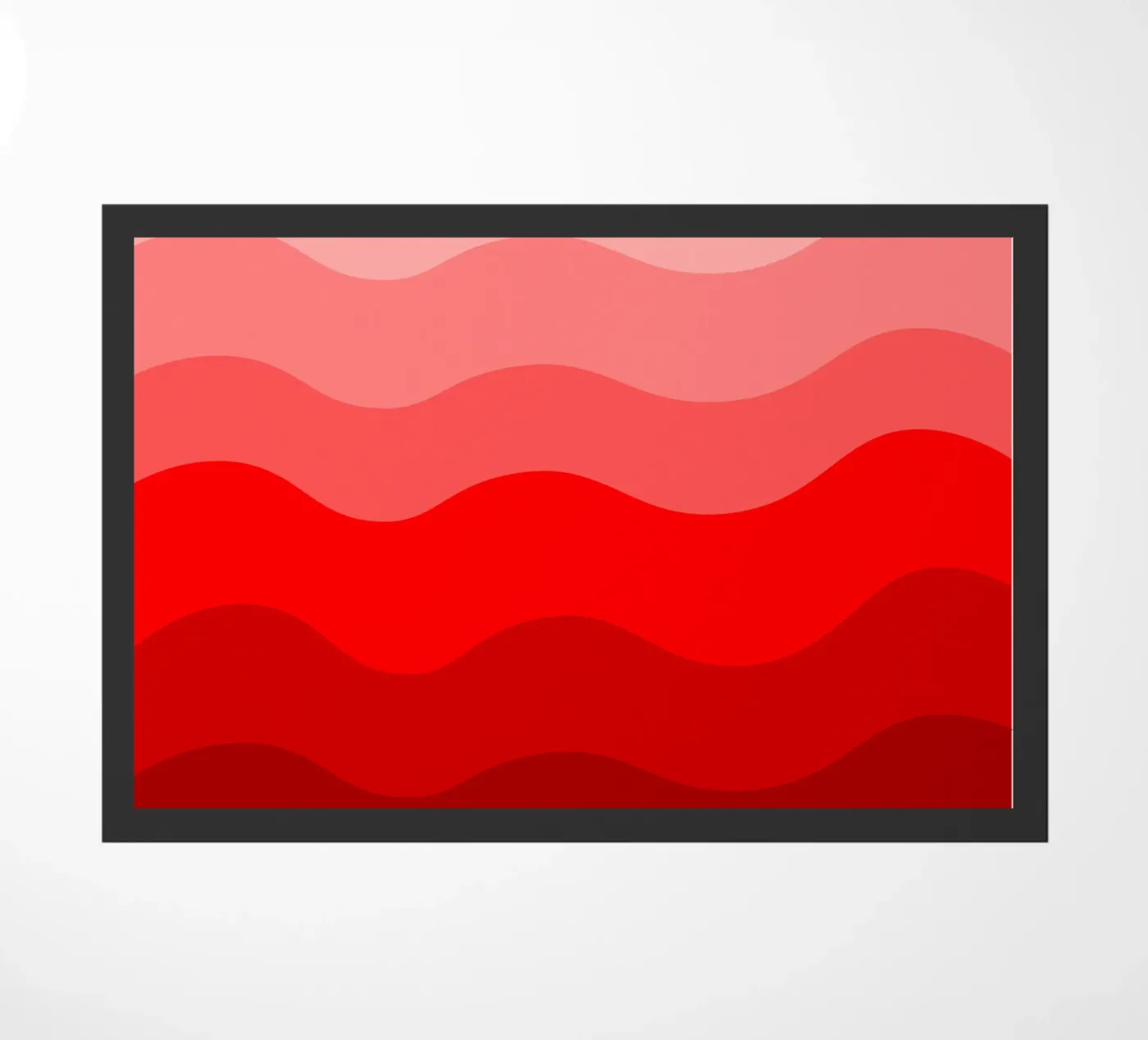 Red gradient design Fußmatte von baobabprintstore