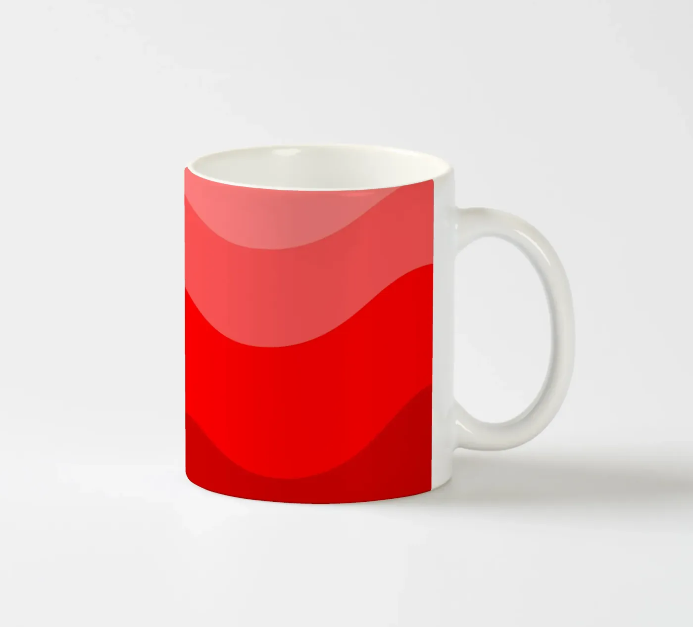 Red gradient design ceramic mug by baobabprintstore