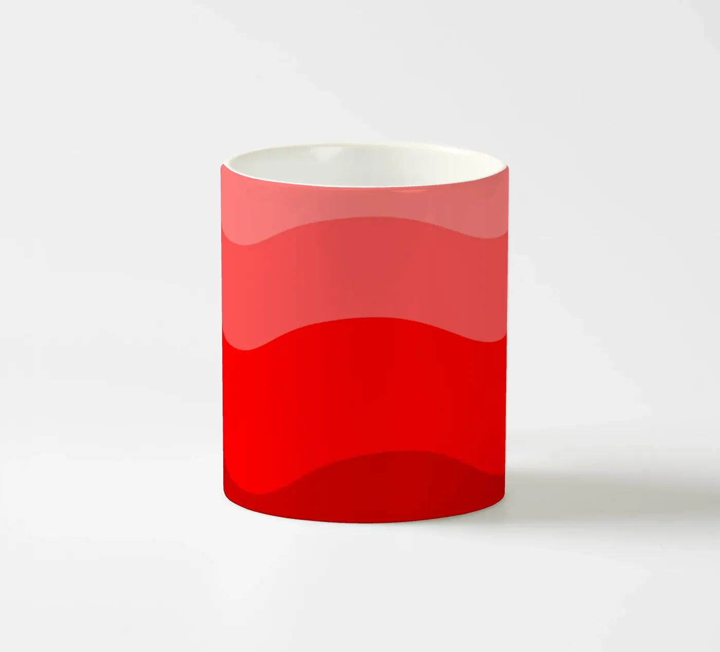 Red gradient design ceramic mug by baobabprintstore