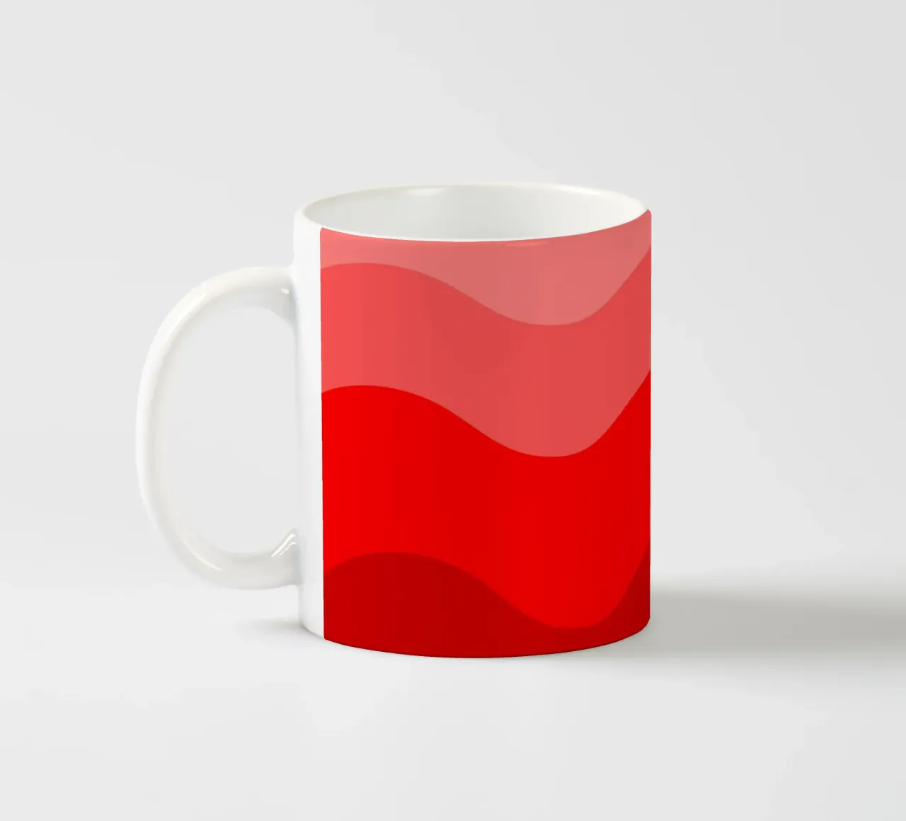 Red gradient design tazza in ceramica da baobabprintstore