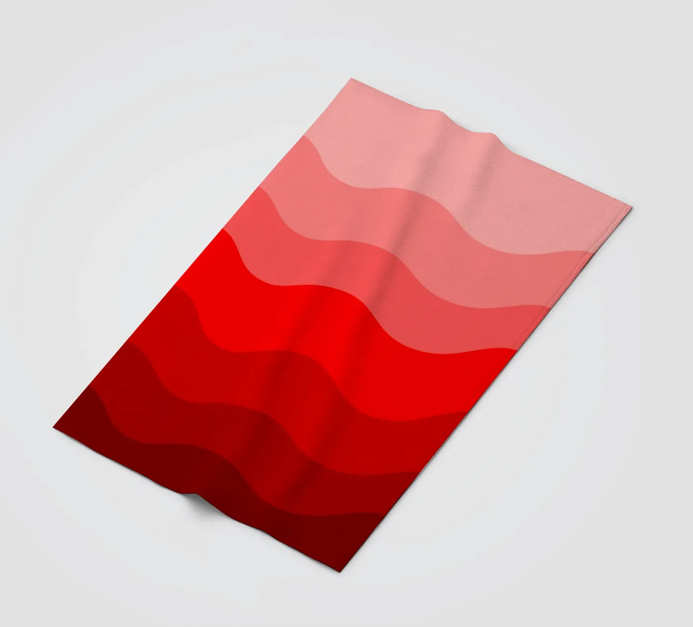 Red gradient design fleecedeken van baobabprintstore
