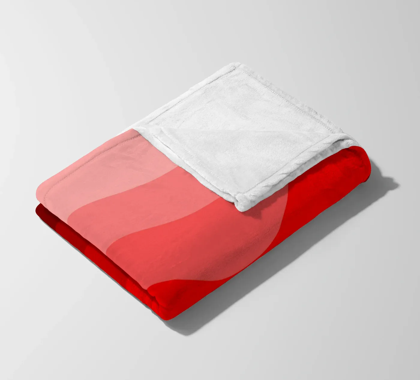 Red gradient design fleecedeken van baobabprintstore