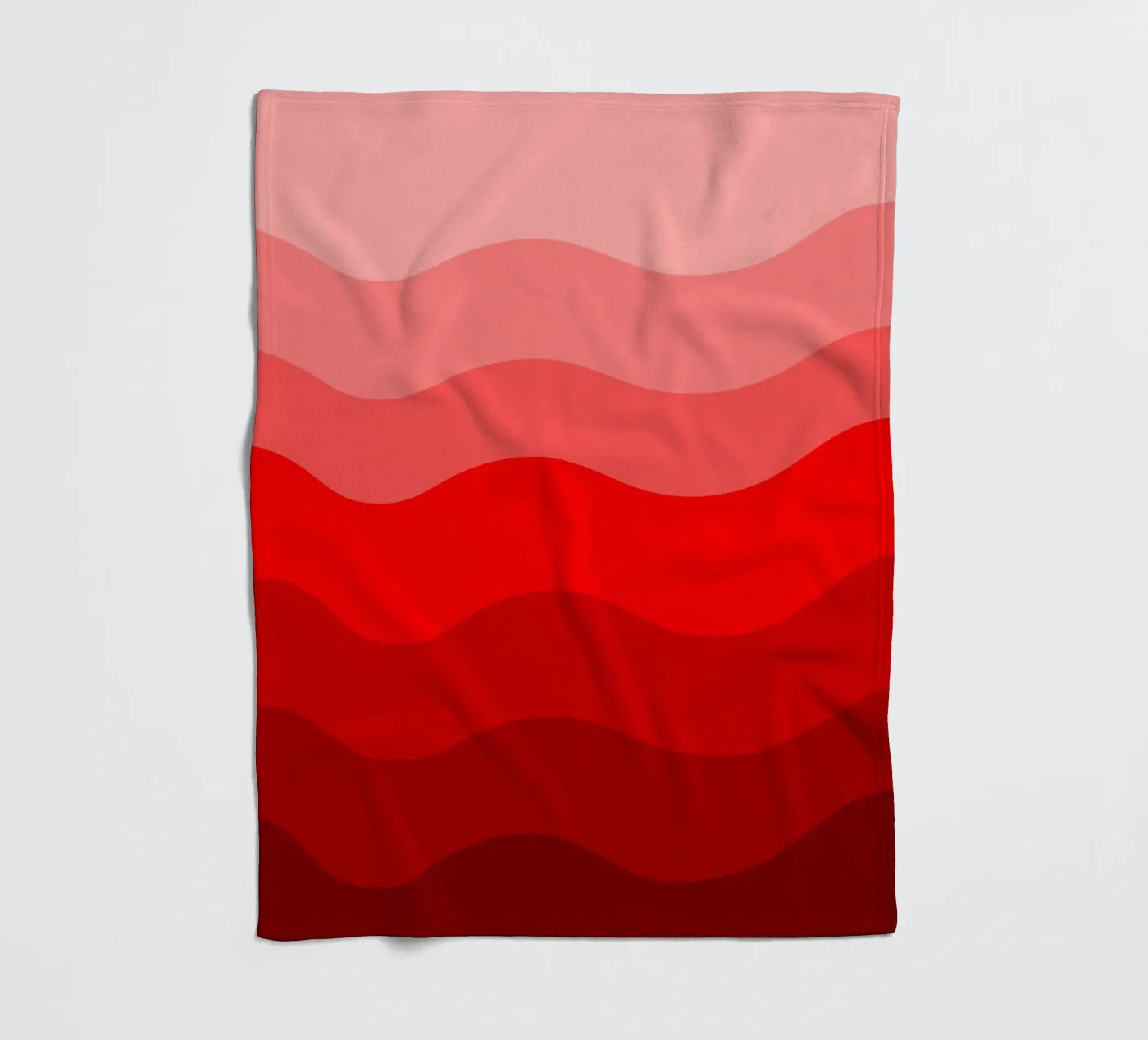 Red gradient design fleecedeken van baobabprintstore