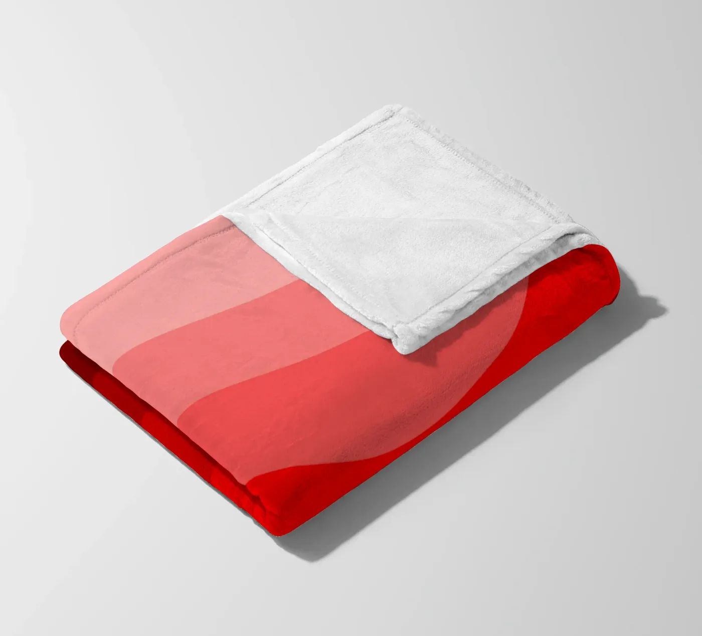 Red gradient design fleecedeken van baobabprintstore