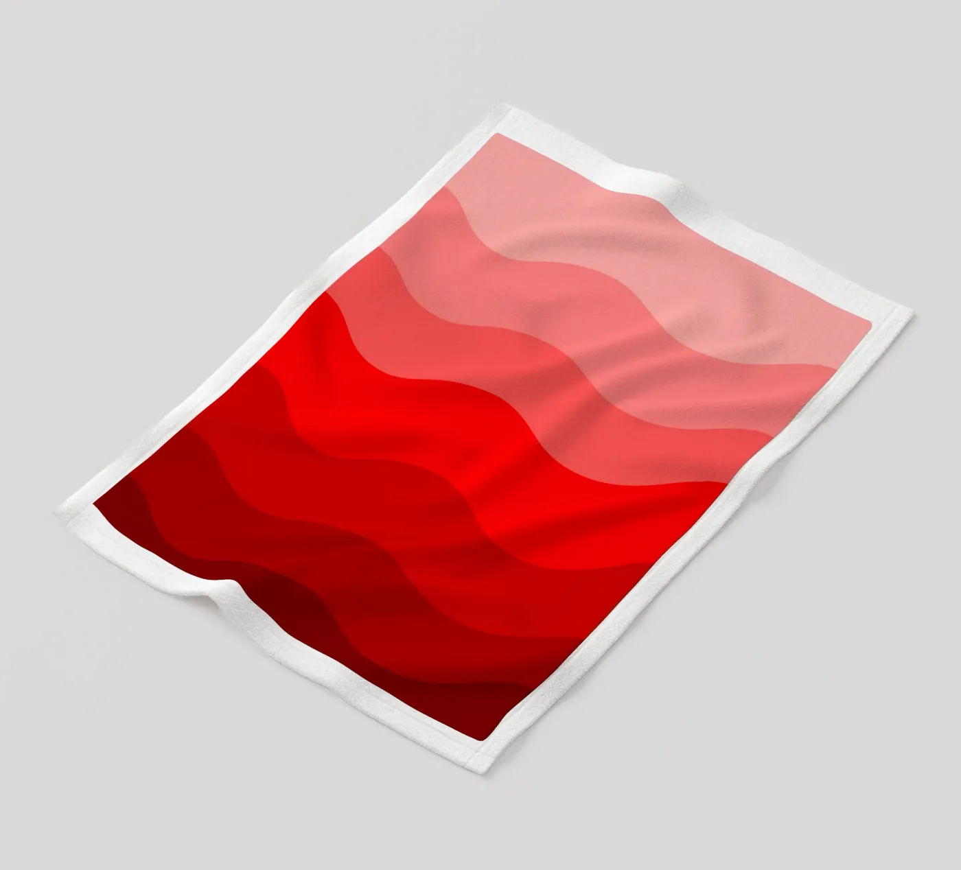 Red gradient design fleecedeken van baobabprintstore