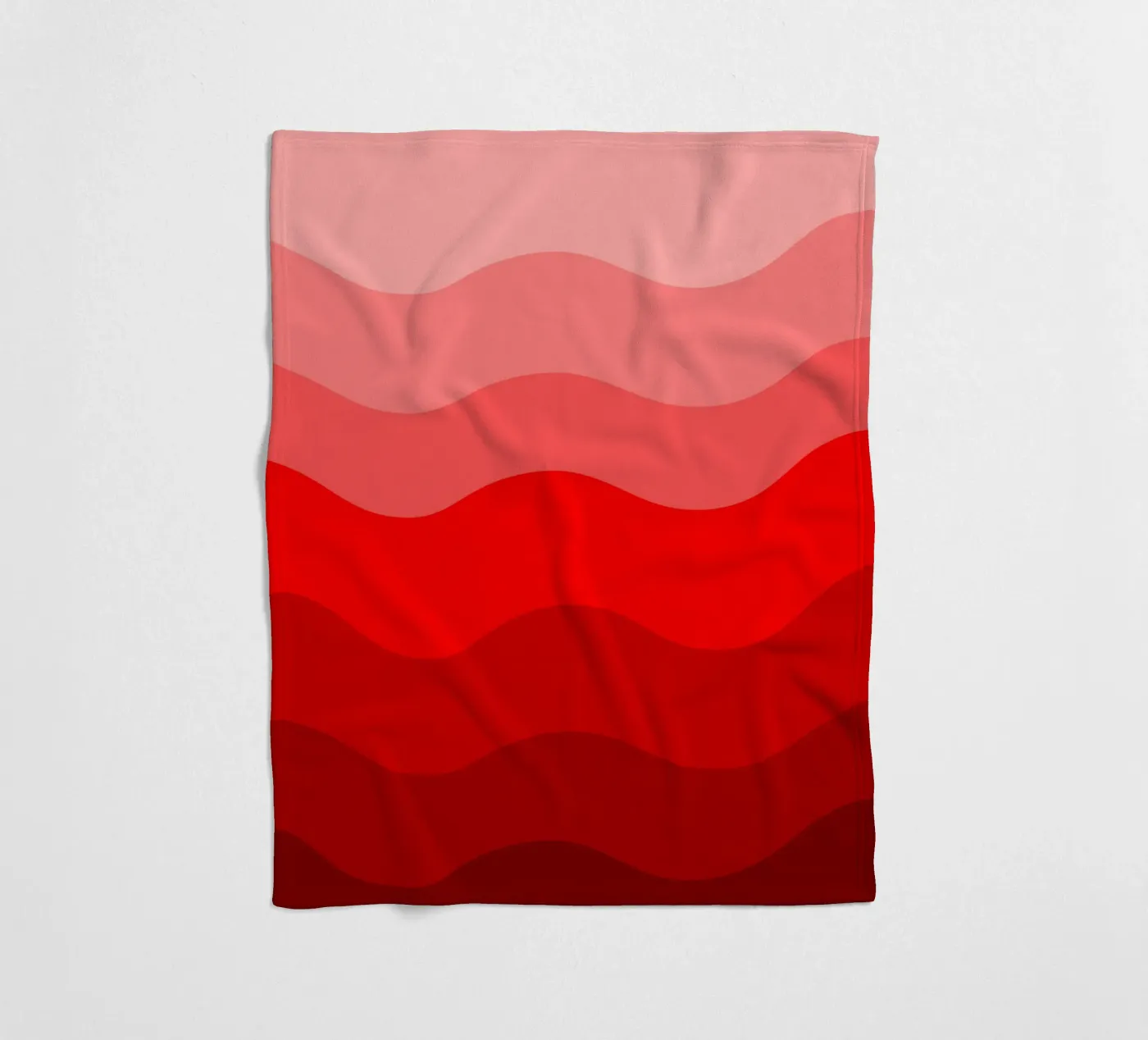 Red gradient design fleecedeken van baobabprintstore