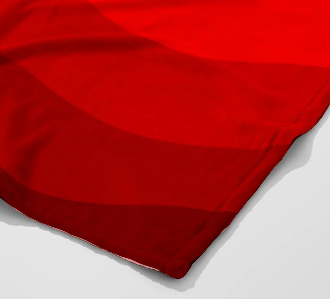 Red gradient design fleecedeken van baobabprintstore