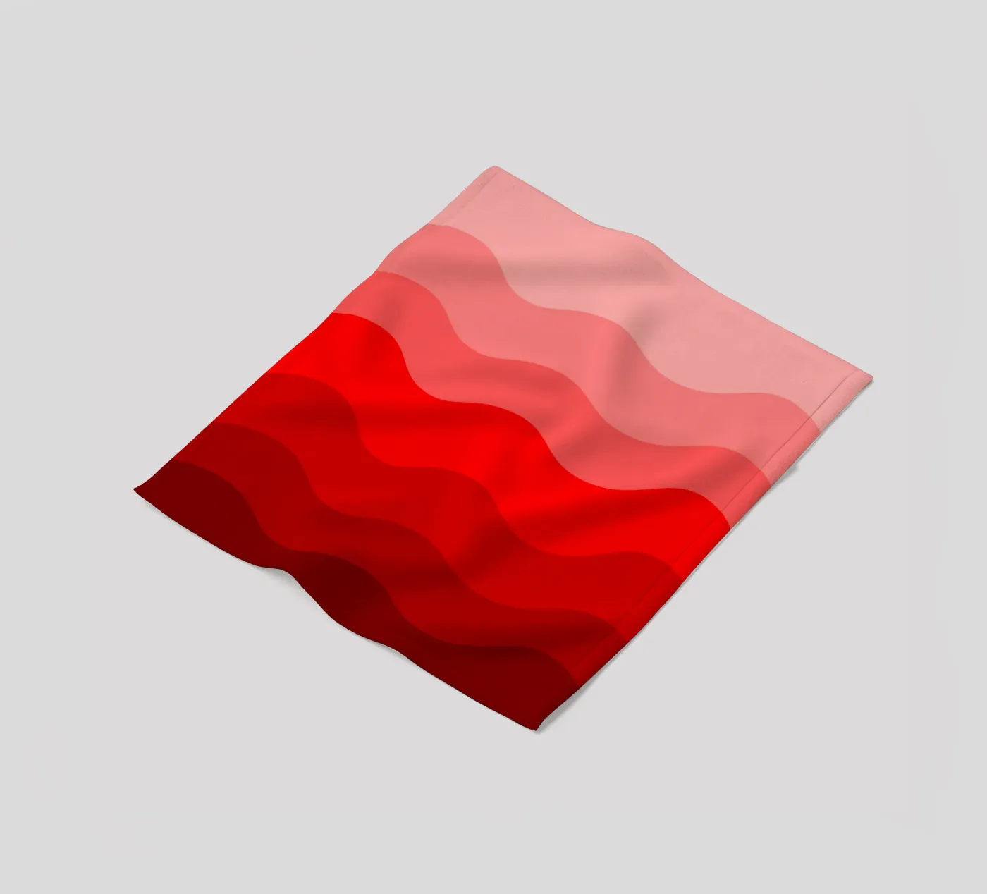 Red gradient design fleecedeken van baobabprintstore