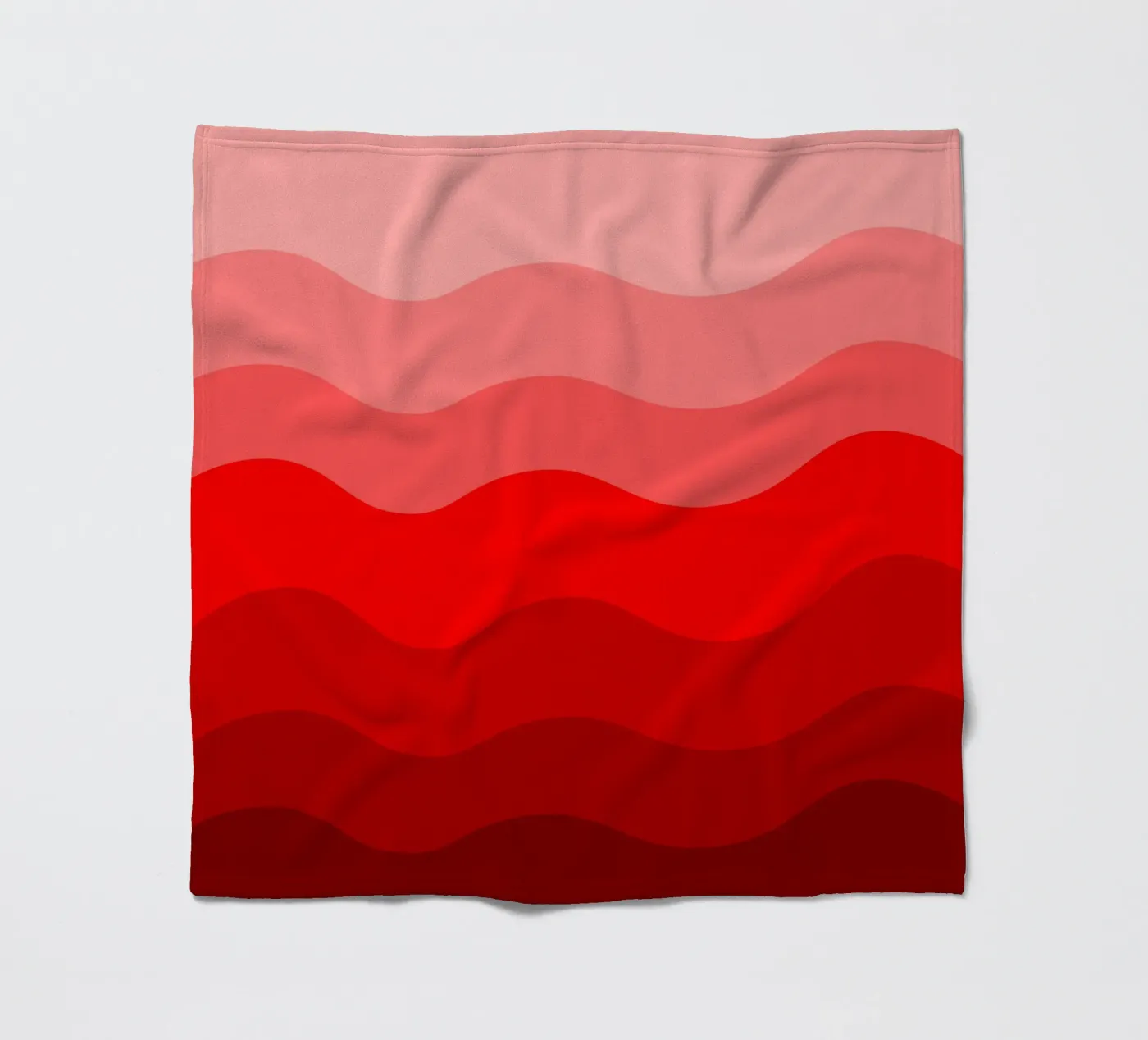 Red gradient design fleecedeken van baobabprintstore