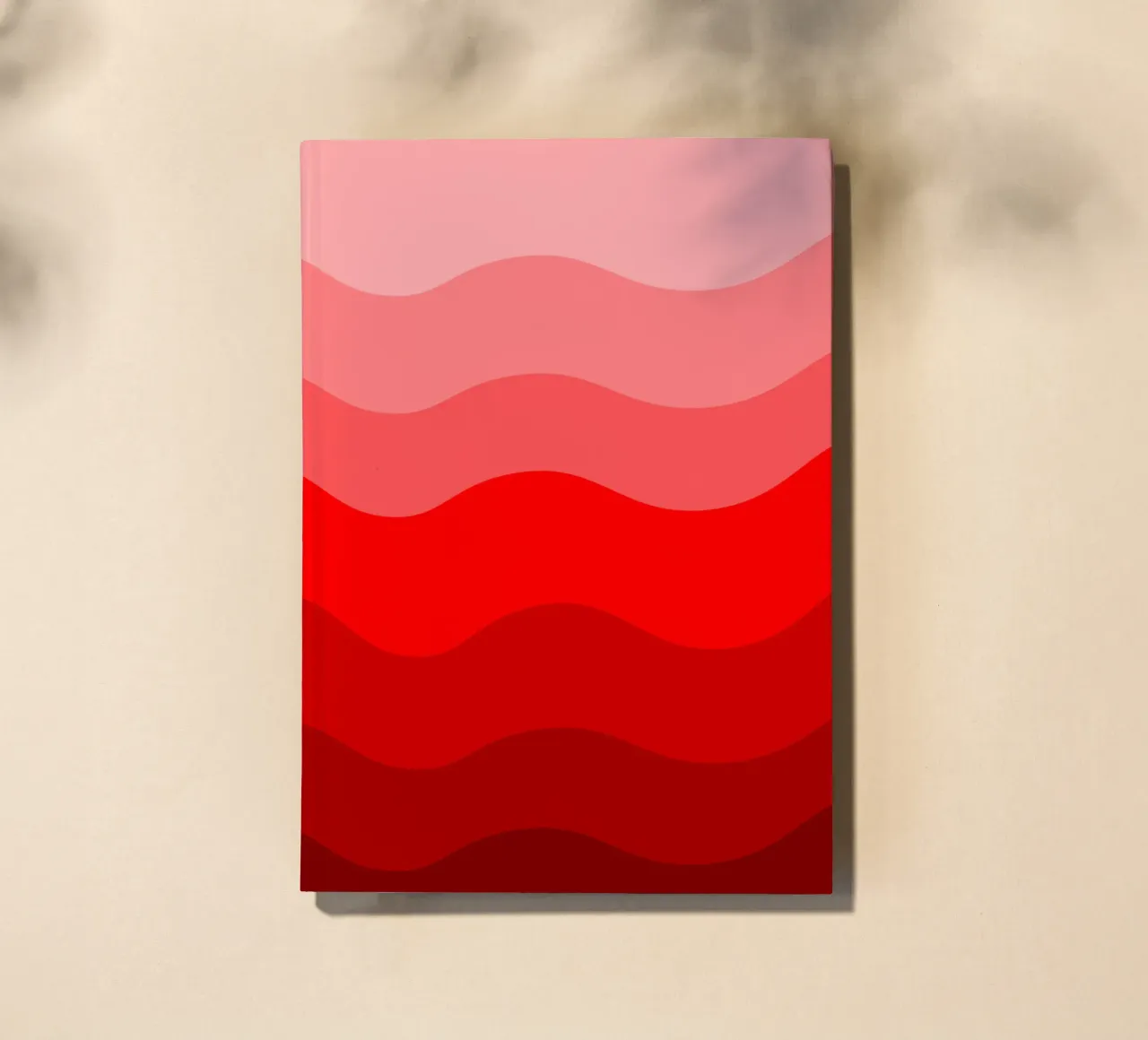 Red gradient design diario da baobabprintstore