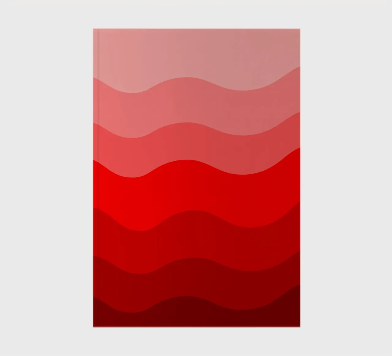 Red gradient design diario da baobabprintstore