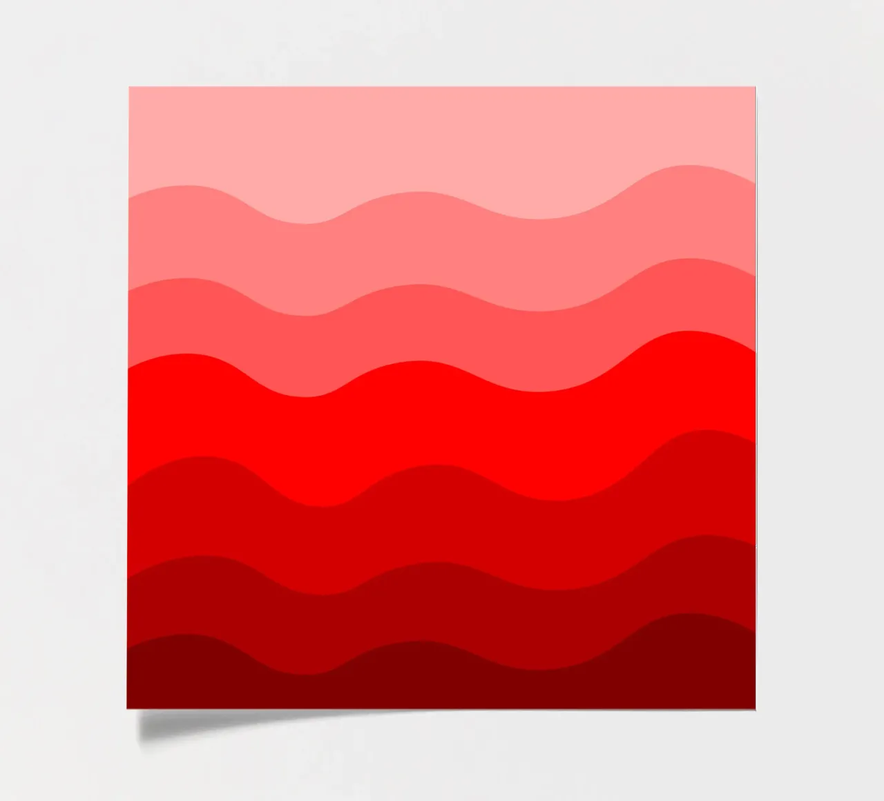 Red gradient design foglio adesivo da baobabprintstore